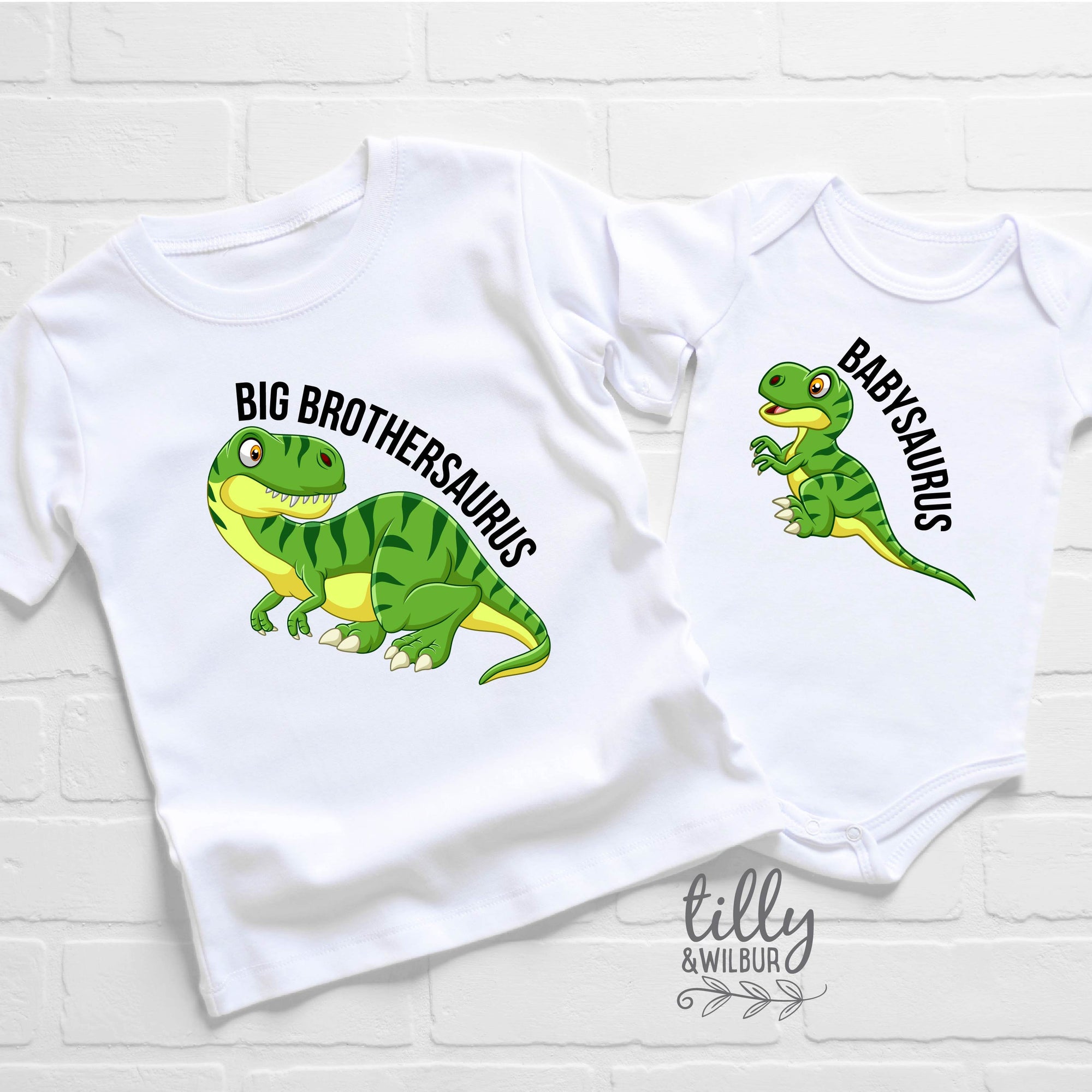 Big Brothersaurus and Babysaurus New Baby Brother Set