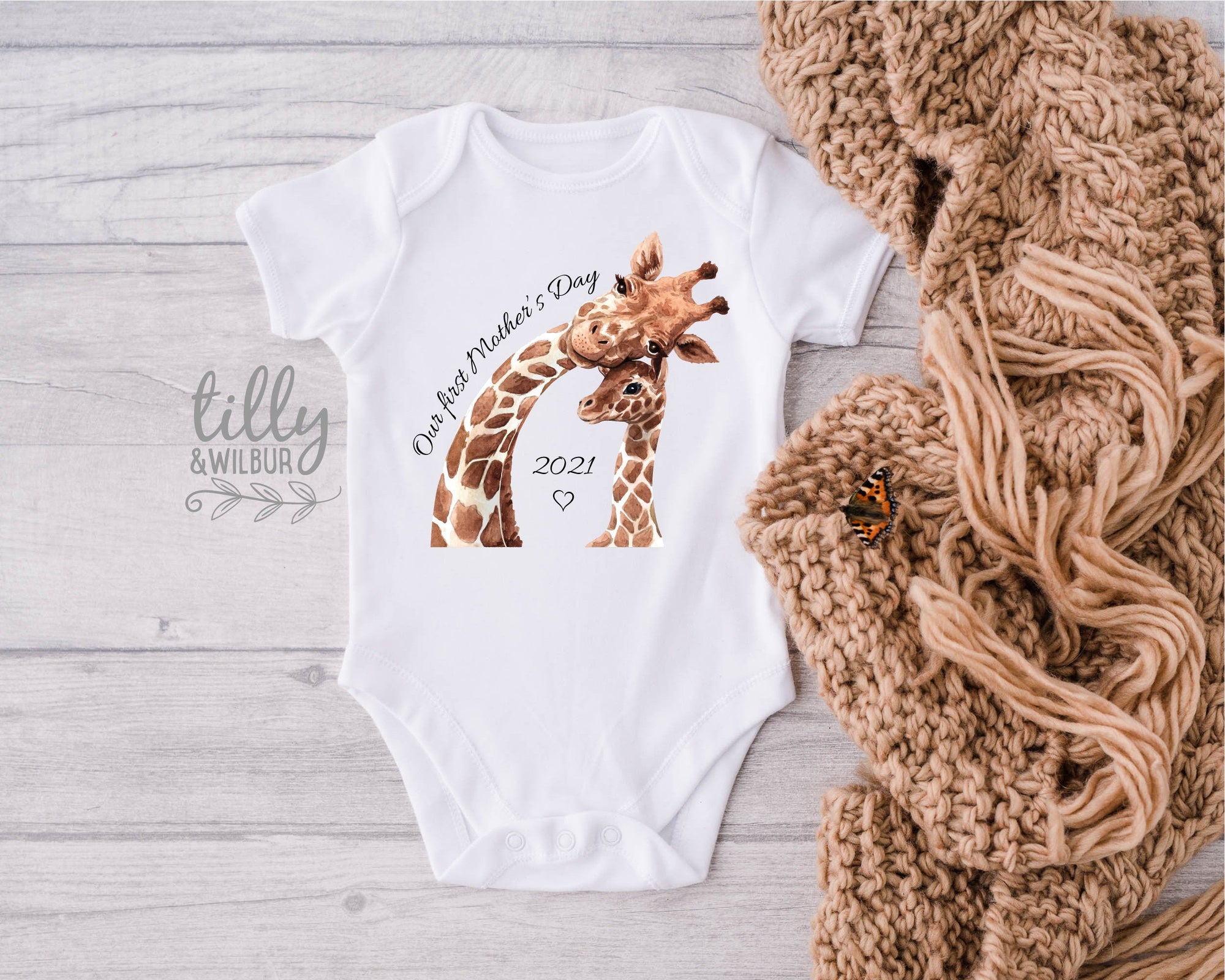 Our First Mother&#39;s Day 2021 Baby Bodysuit, Our 1st Mother&#39;s Day Baby Bodysuit, Mother&#39;s Day Outfit, Mother&#39;s Day Gift, Mummy I Love You