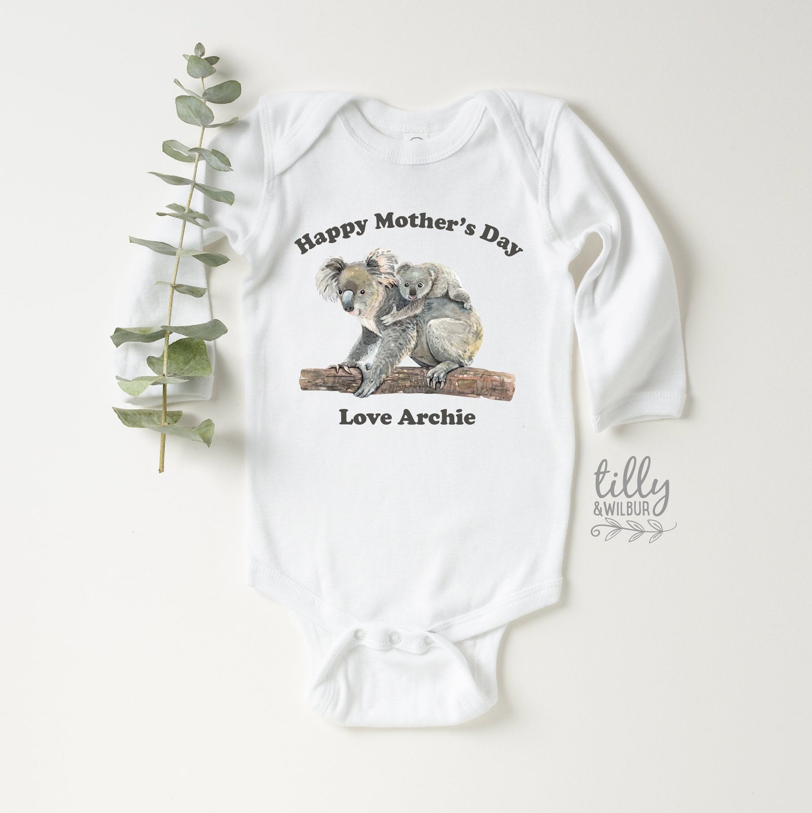 Mother&#39;s Day Onesies®, Happy Mother&#39;s Day Onesies®, Personalised Mother&#39;s Day Onesies®, 1st Mother&#39;s Day Baby Bodysuit, Mummy I Love You