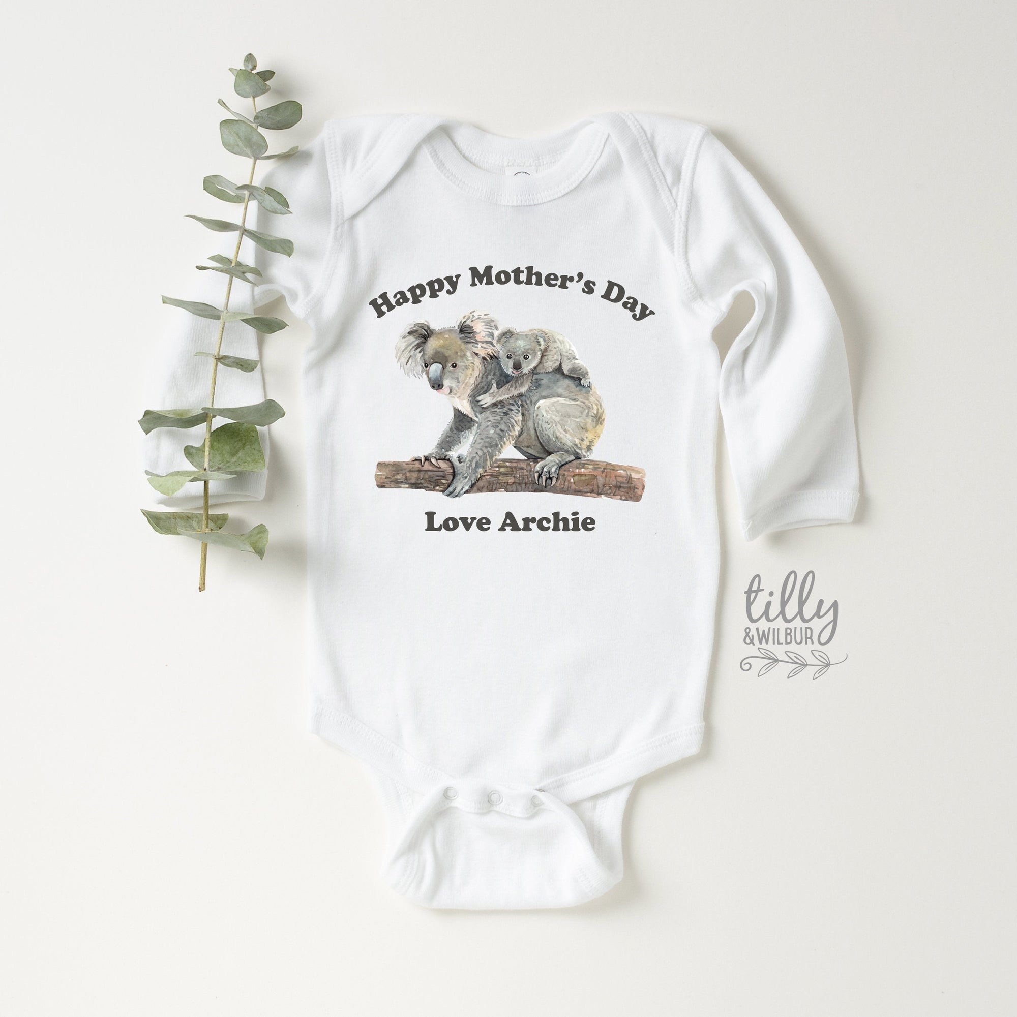 Mother&#39;s Day Onesies®, Happy Mother&#39;s Day Onesies®, Personalised Mother&#39;s Day Onesies®, 1st Mother&#39;s Day Baby Bodysuit, Mummy I Love You