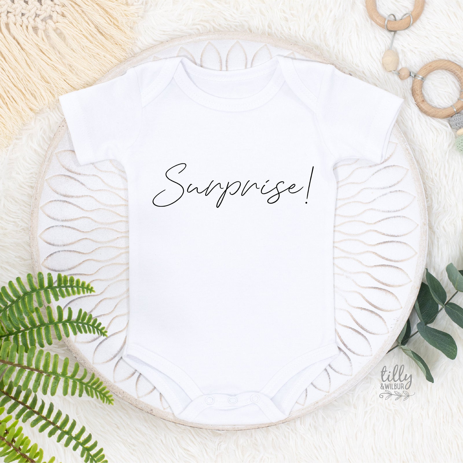 Surprise! Pregnancy Announcement Baby Bodysuit, Pregnancy Announcement, Maternity Photo Prop, Announcement Romper, Baby Reveal, Pregnant