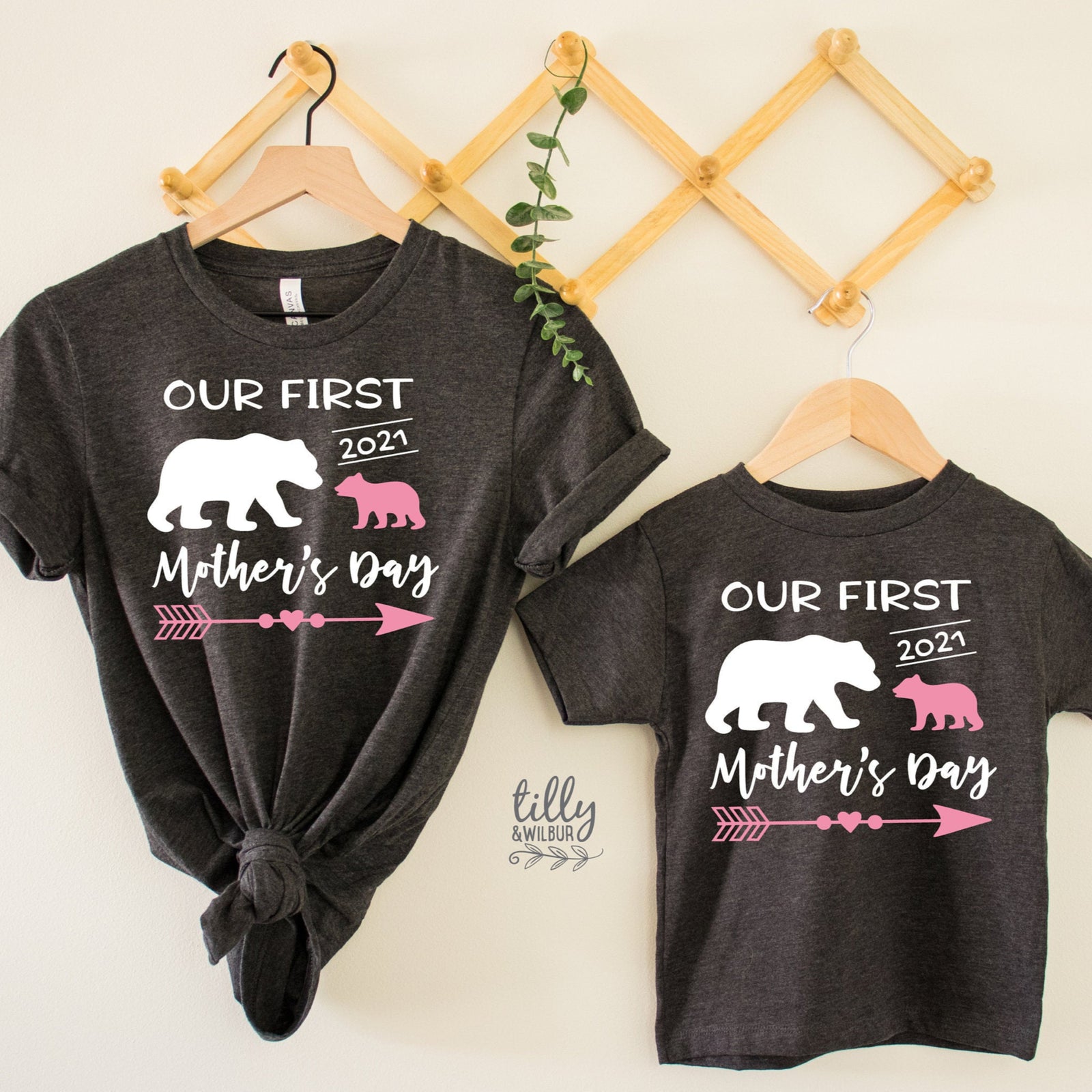 Our First Mother&#39;s Day 2021 Mummy And Daughter Matching Set, Mother&#39;s Day Gift, Mother Daughter Matching Outfits, 1st Mother&#39;s Day 2021 Gift