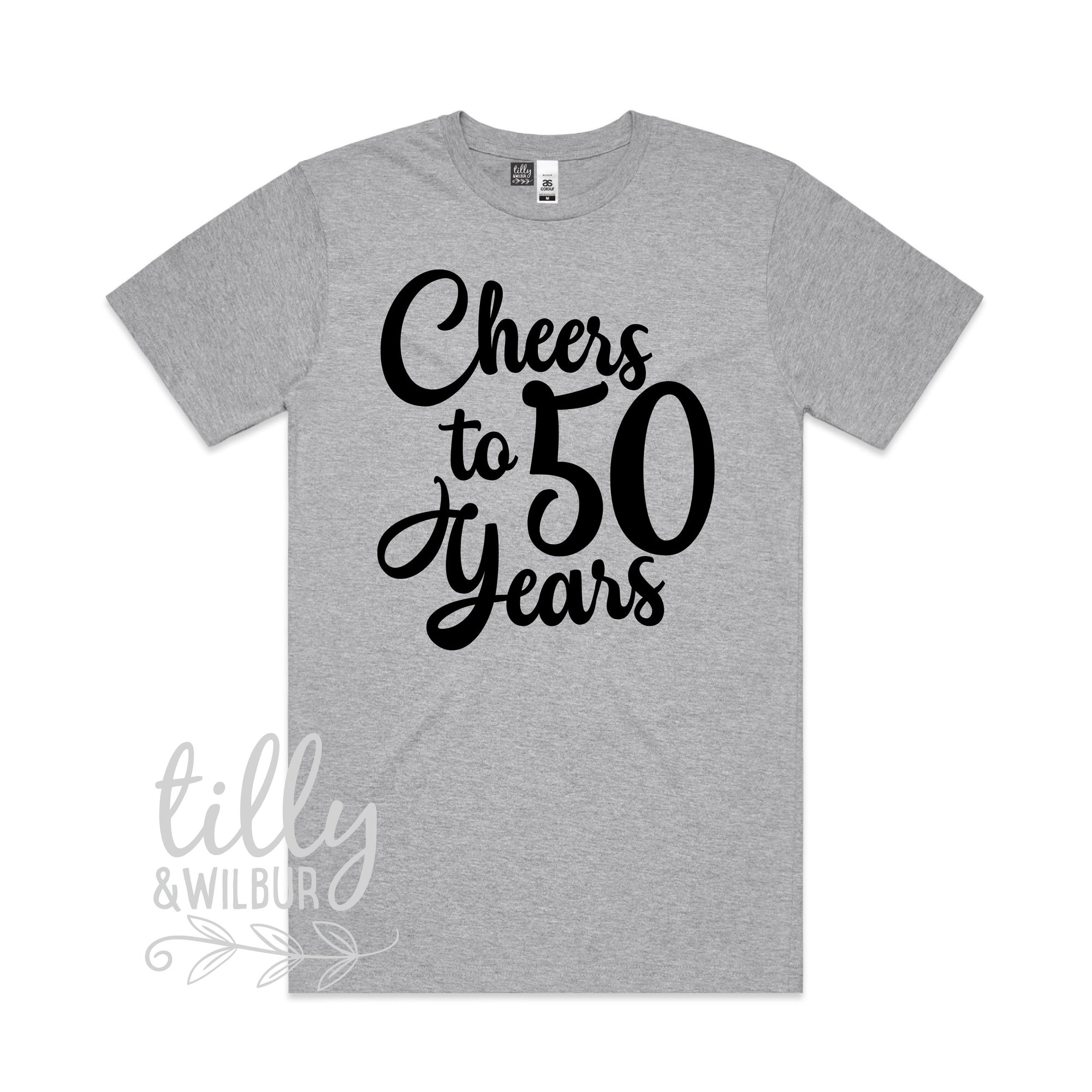 50th Birthday T-Shirt For Men, Cheers To 50 Years T-Shirt, Cheers And Beers To My 50 Years T-Shirt, Men&#39;s Birthday Gift, 50th Birthday Shirt