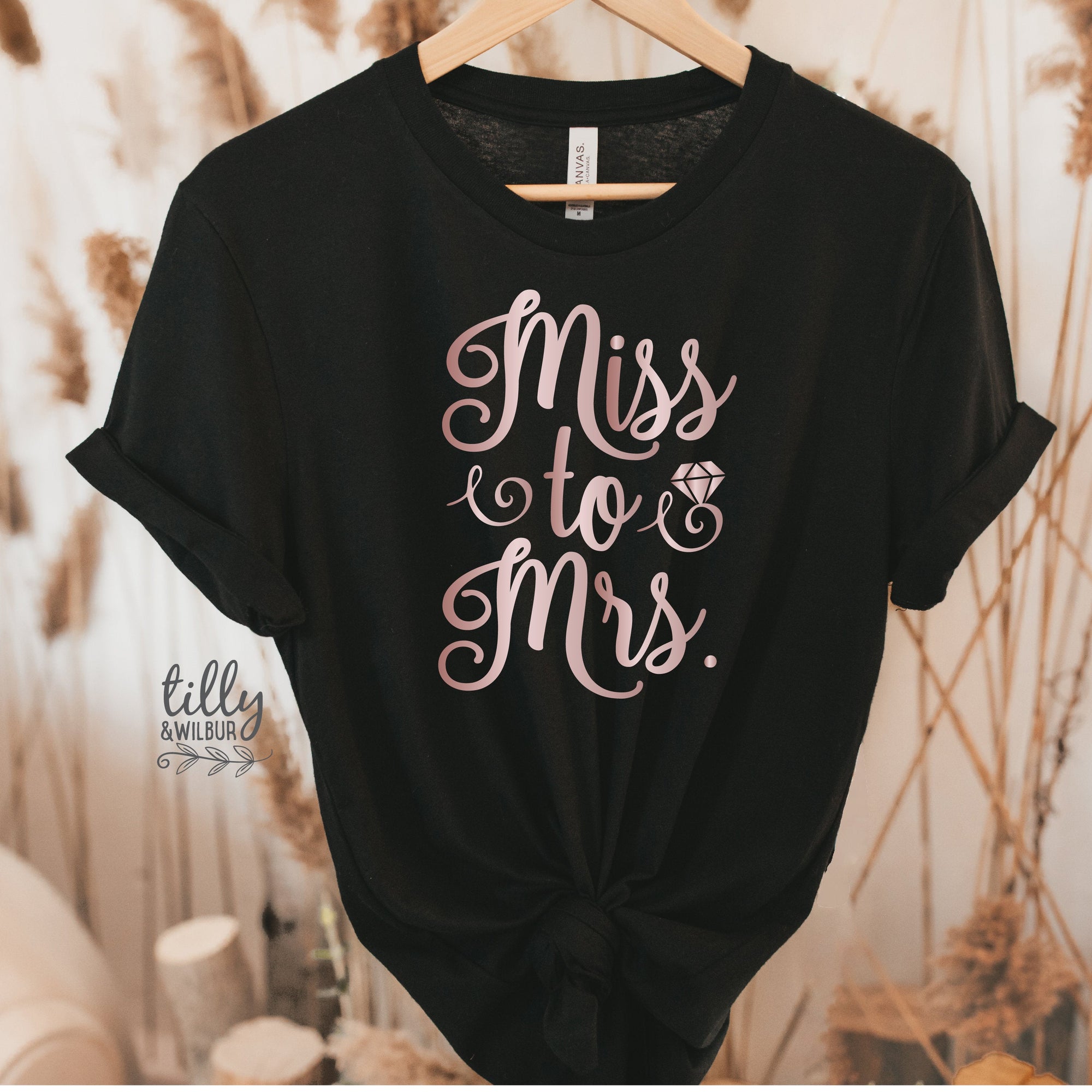 Bride T-Shirt, Miss To Mrs, Bachelorette Party T-Shirt, Bridal Party T-Shirts, Wifey T-Shirt, Bridal Shower Gift, New Bride Gift, Engagement