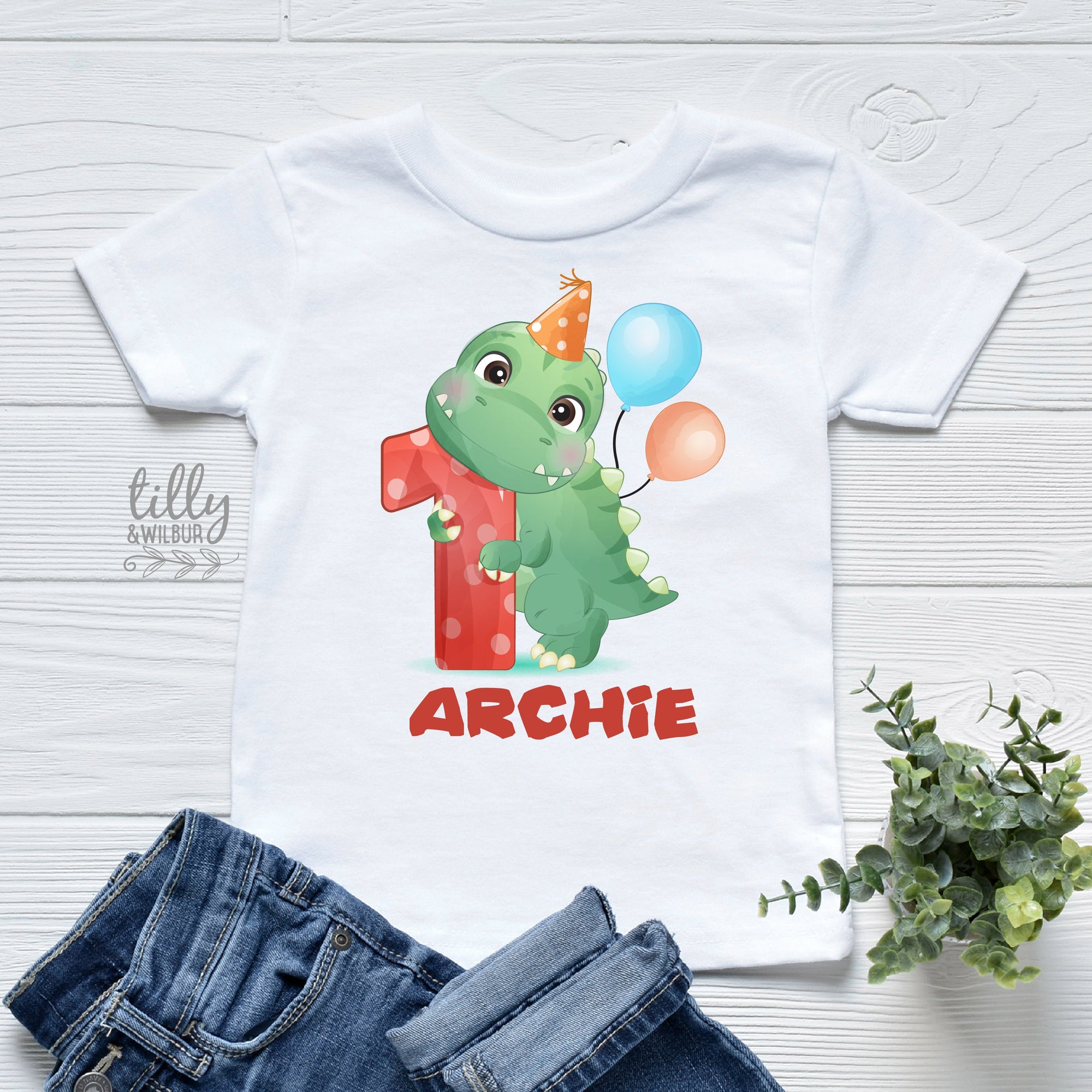 1st Birthday T-Shirt, First Birthday T-Shirt, Personalised 1st Birthday T-Shirt, 1st Birthday Gift, First Birthday Gift, Dinosaur Cake Smash