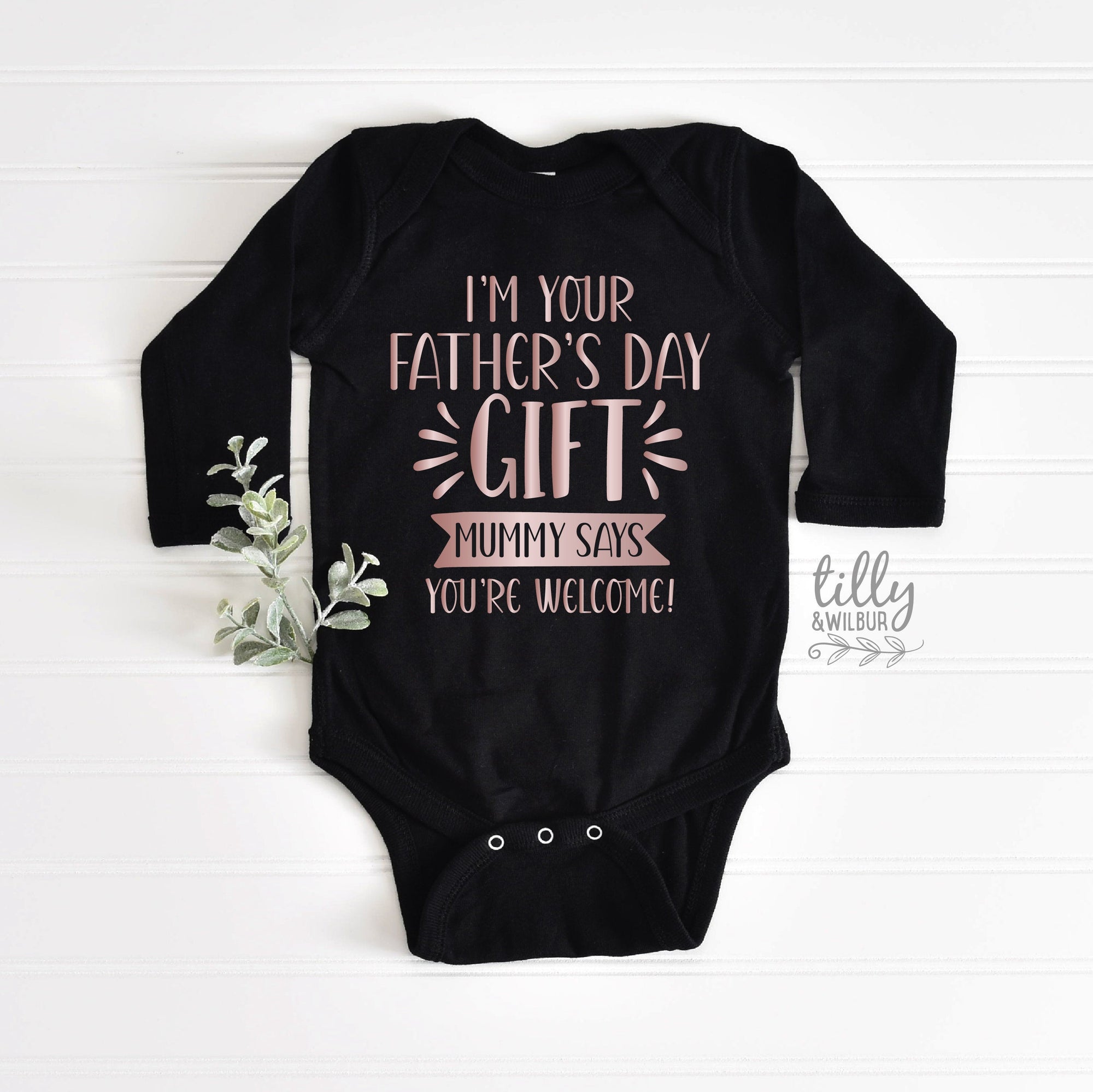 I&#39;m Your Father&#39;s Day Gift Mummy Says You&#39;re Welcome Bodysuit, First Father&#39;s Day Onesie, I Love You Daddy Happy 1st Father&#39;s Day Onesie