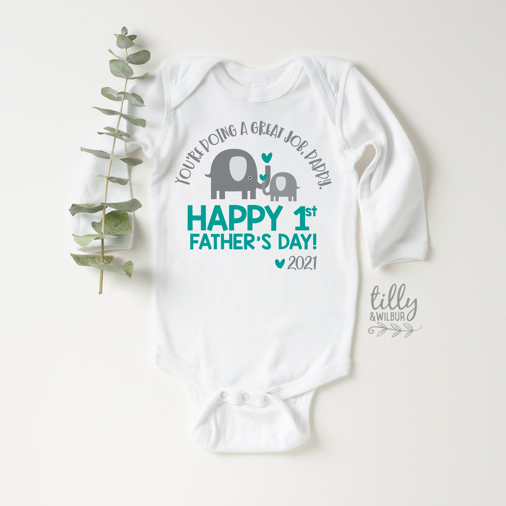 You&#39;re Doing A Great Job Daddy Bodysuit, Happy 1st Father&#39;s Day 2021, Our First Father&#39;s Day 2021 Baby Bodysuit, First Father&#39;s Day Onesie