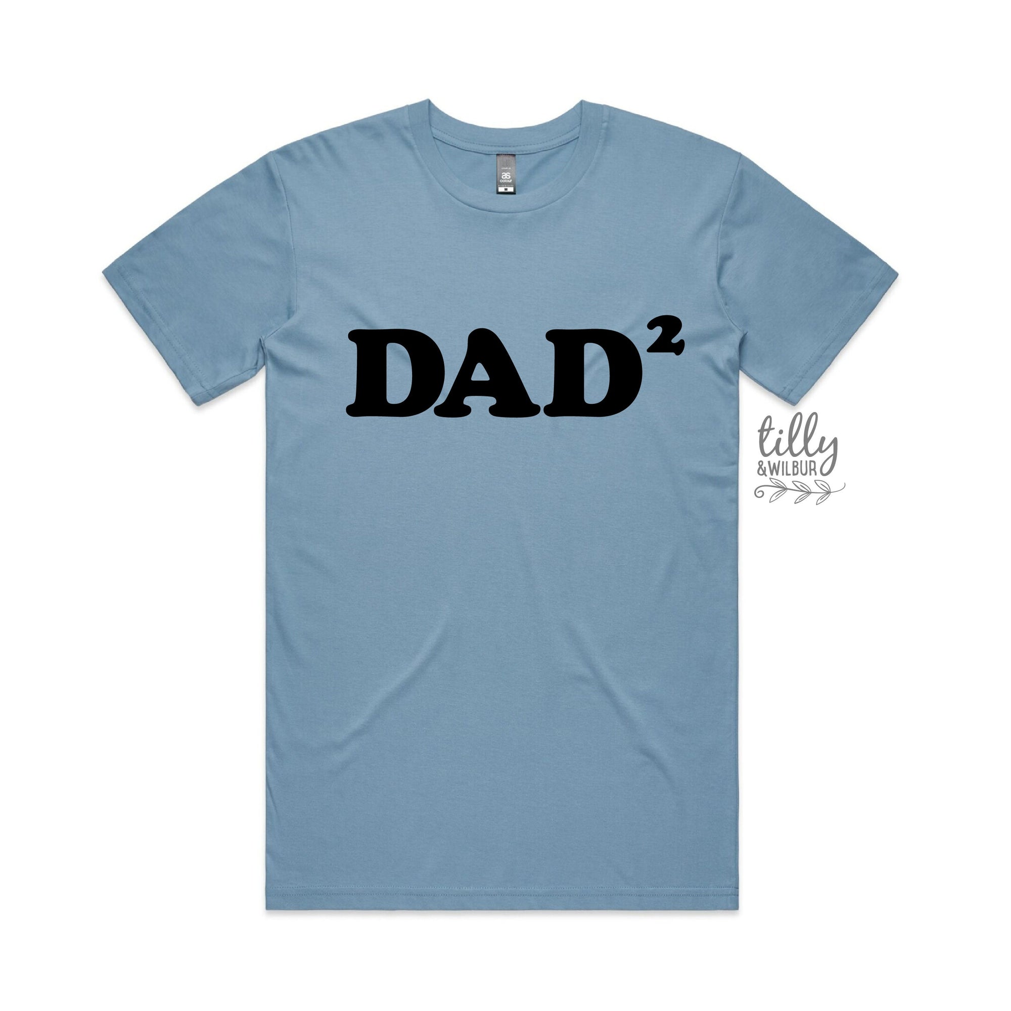 Dad Squared T-Shirt, Dad 2 T-Shirt, Gift For Dad, Father&#39;s Day Gift, Husband Gift, Dad Of Two TShirt, Dad Shirts, Husband Gifts, Dad T-Shirt