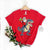 Christmas T-Shirt, Dinosaur Santa Women&#39;s T-Shirt, Women&#39;s Christmas T-Shirt, Christmas Women&#39;s T-Shirt, Dinosaur Santa Christmas T-Shirt