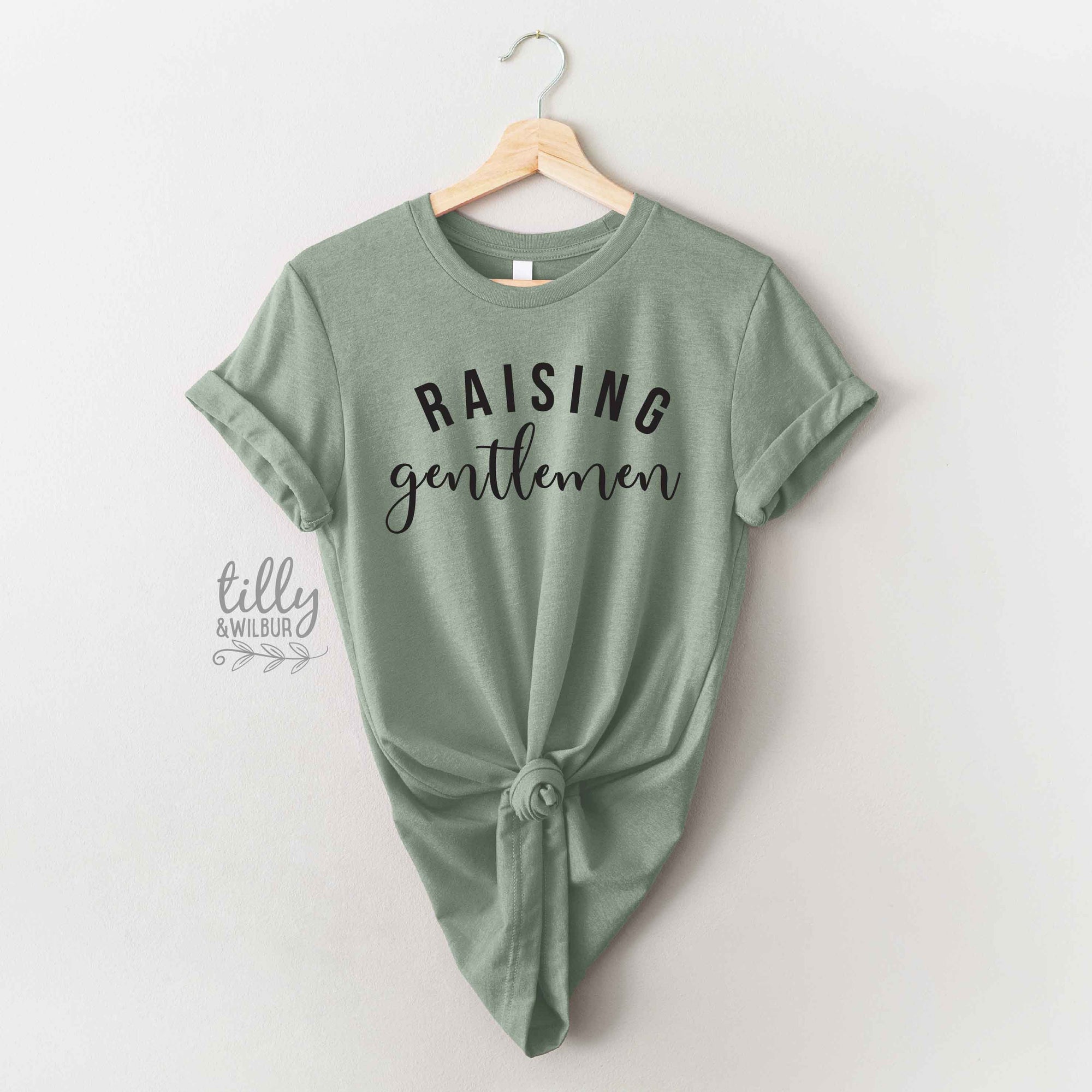Raising Gentlemen T-Shirt, Mum of Boys T-Shirt, Boy Mama T-Shirt, Gift For Mum, Gift For New Mum, Boy Mum T-Shirt, Mum Of Boys Outnumbered