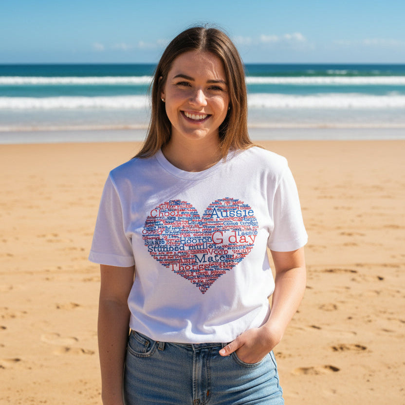 Happy Australia Day Women's T-Shirt, Aussie Sayings, Aussie Slang, Australia Day T-Shirt, Aussie T-Shirt, Funny Australia Day T-Shirt, G'Day