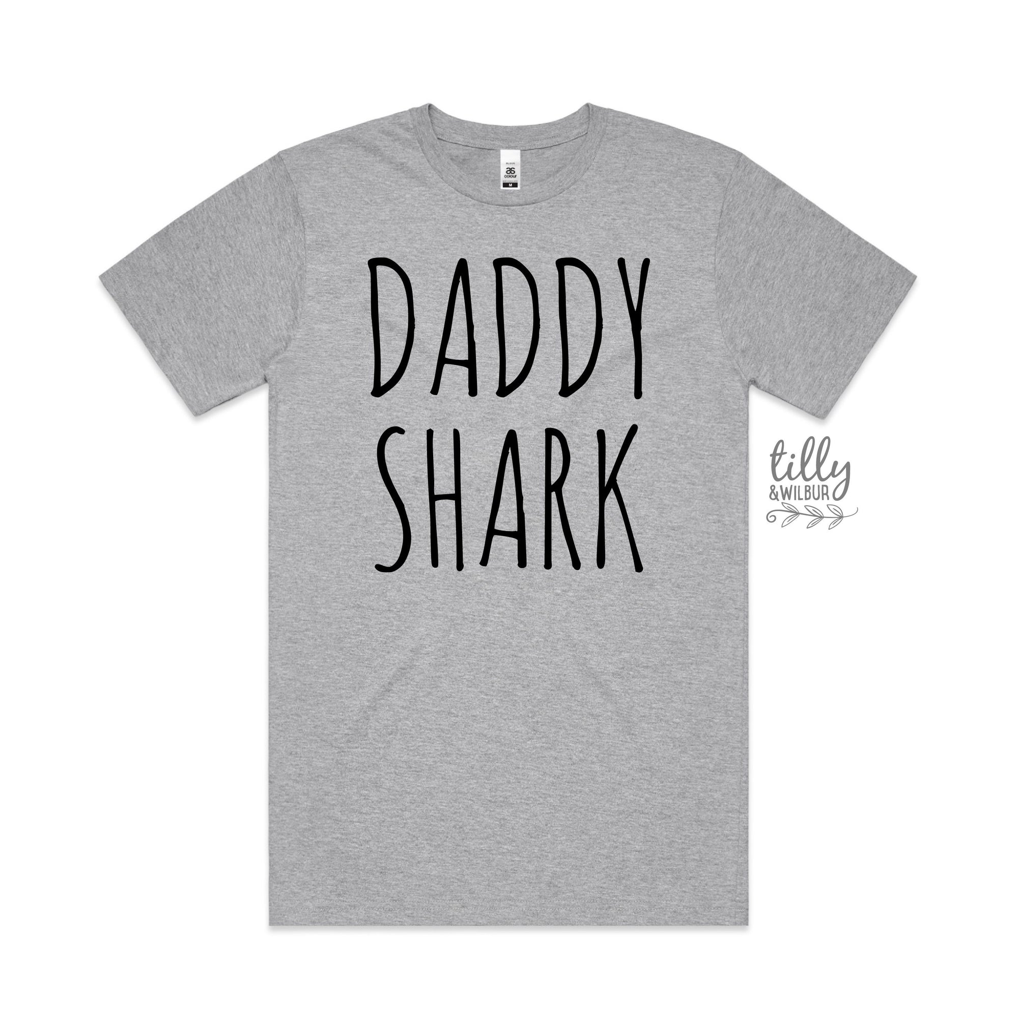 Daddy Shark T-Shirt, Matching Set Available, Matching Dad Baby, Daddy & Me, Daddy Daughter, Father&#39;s Day Gift, Christmas Gift, Baby Shark