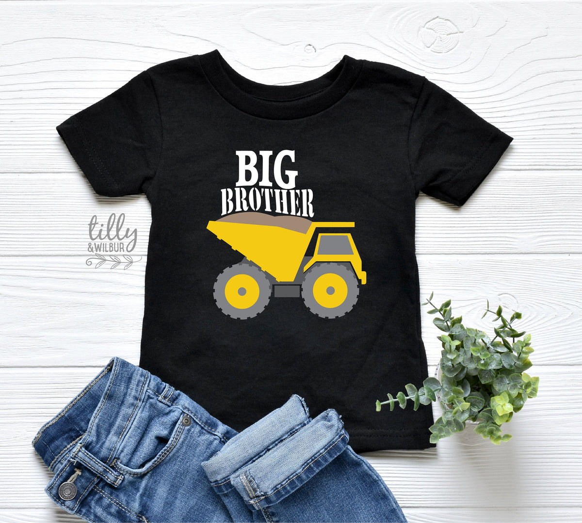 Promoted To Big Brother T-Shirt For Boys, Big Brother Under Construction Shirt, I&#39;m Going To Be A Big Brother Shirt, Pregnancy Announcement