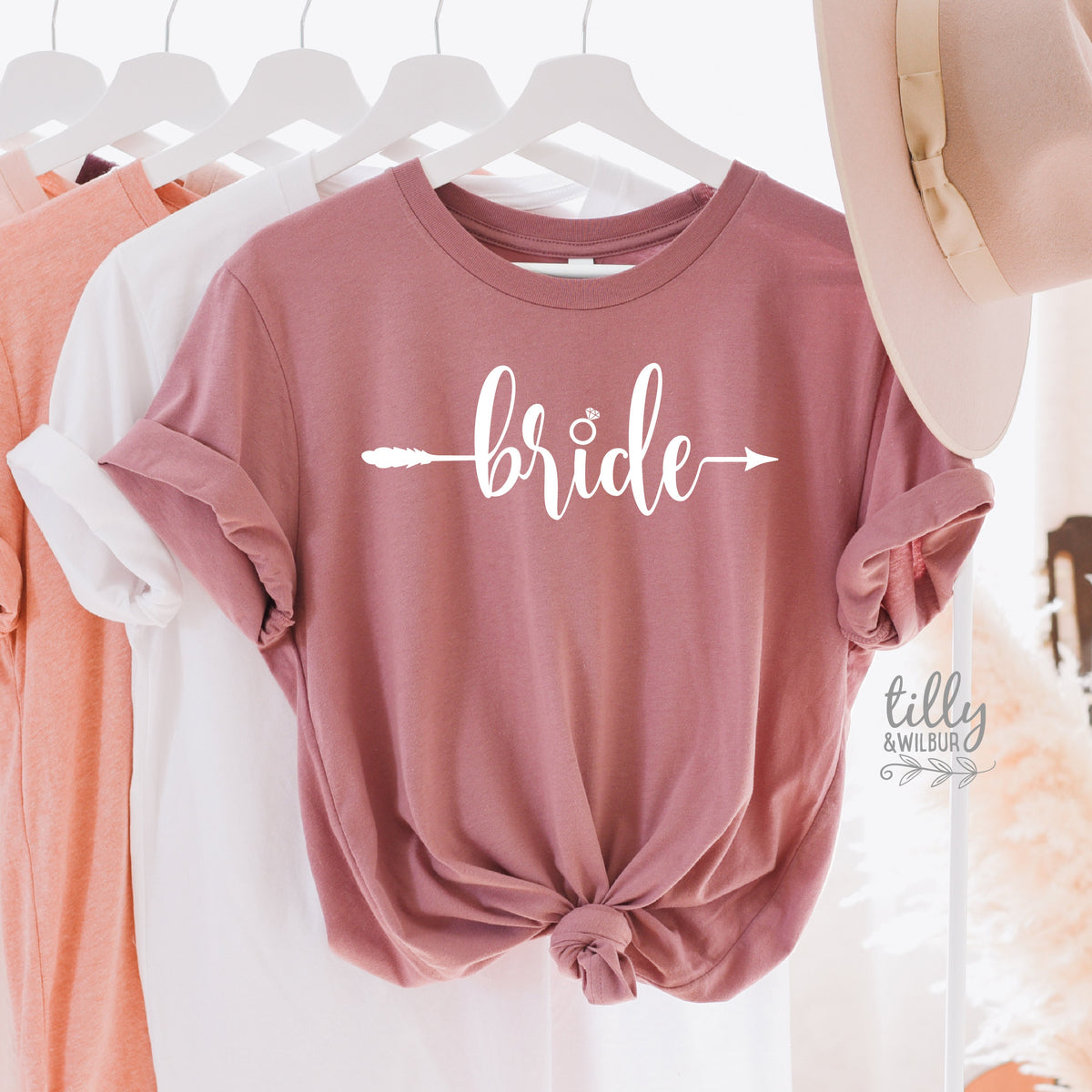 Bride Women&amp;#39;s T-Shirt, Wedding Gift, Wedding Party, Bridal Party, Newlywed, His and Hers, Bride T-Shirt, Hens Night, Bride-To-Be, Bride Tee