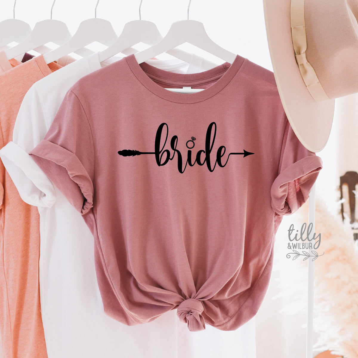 Bride Women&amp;#39;s T-Shirt, Wedding Gift, Wedding Party, Bridal Party, Newlywed, His and Hers, Bride T-Shirt, Hens Night, Bride-To-Be, Bride Tee