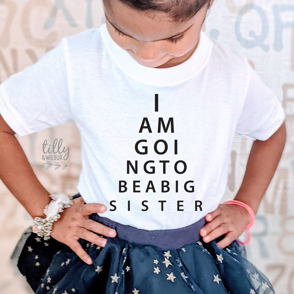 I Am Going To Be A Big Sister Eye Test T-Shirt, Eye Test Sister Shirt, I&#39;m Going To Be A Big Sister Shirt, Pregnancy Announcement, Big Sis