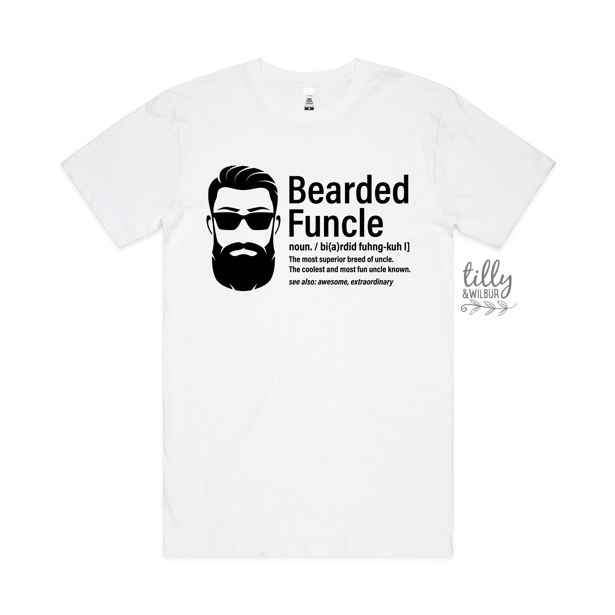 Bearded Funcle T-Shirt, Funny Uncle T-Shirt, Funny Uncle Gift, Pregnancy Announcement To Uncle, Shirts For Uncles, Funcle T-Shirt, Uncle Top