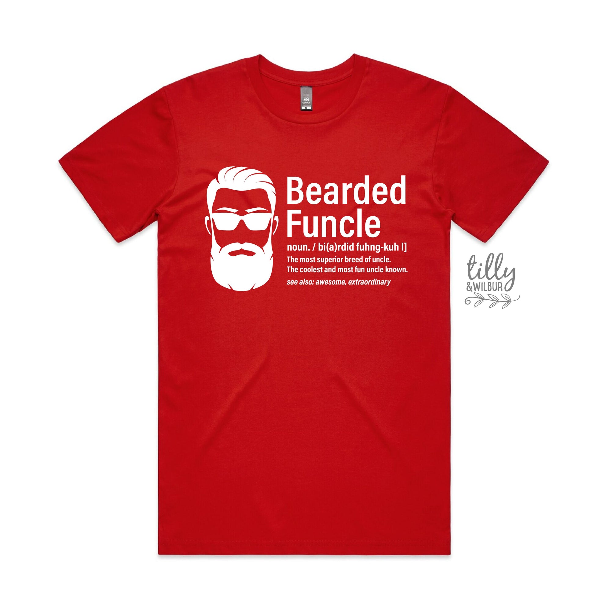 Bearded Funcle T-Shirt, Funny Uncle T-Shirt, Funny Uncle Gift, Pregnancy Announcement To Uncle, Shirts For Uncles, Funcle T-Shirt, Uncle Top