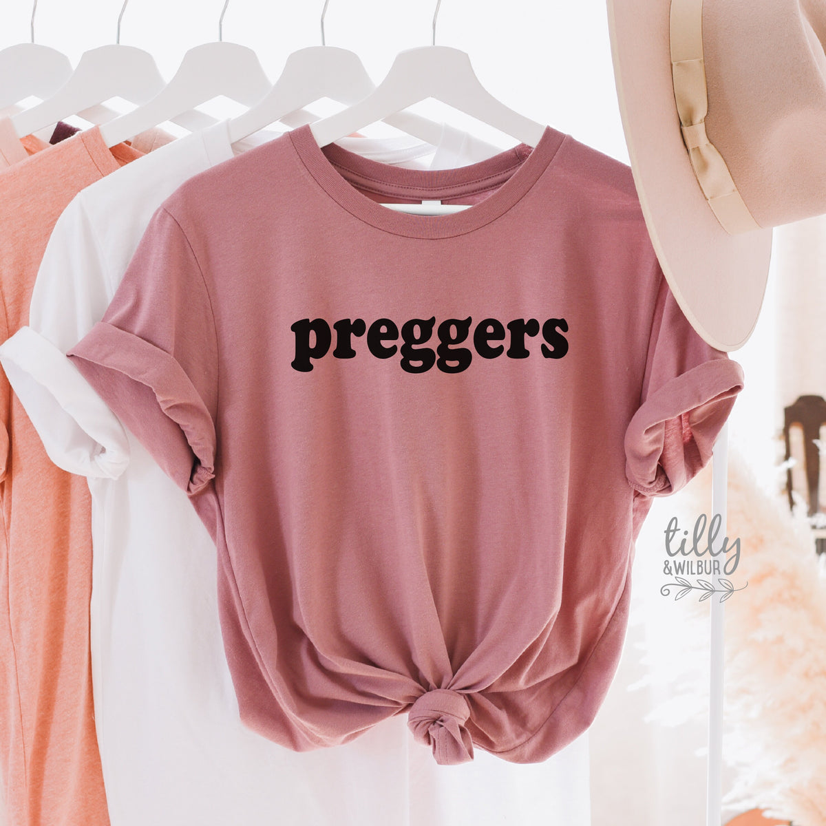 Preggers Women&#39;s T-Shirt, Pregnancy Announcement T-Shirt, Pregnancy T-Shirt, We&#39;re Having A Baby, Announcement Tee, I&#39;m Pregnant,