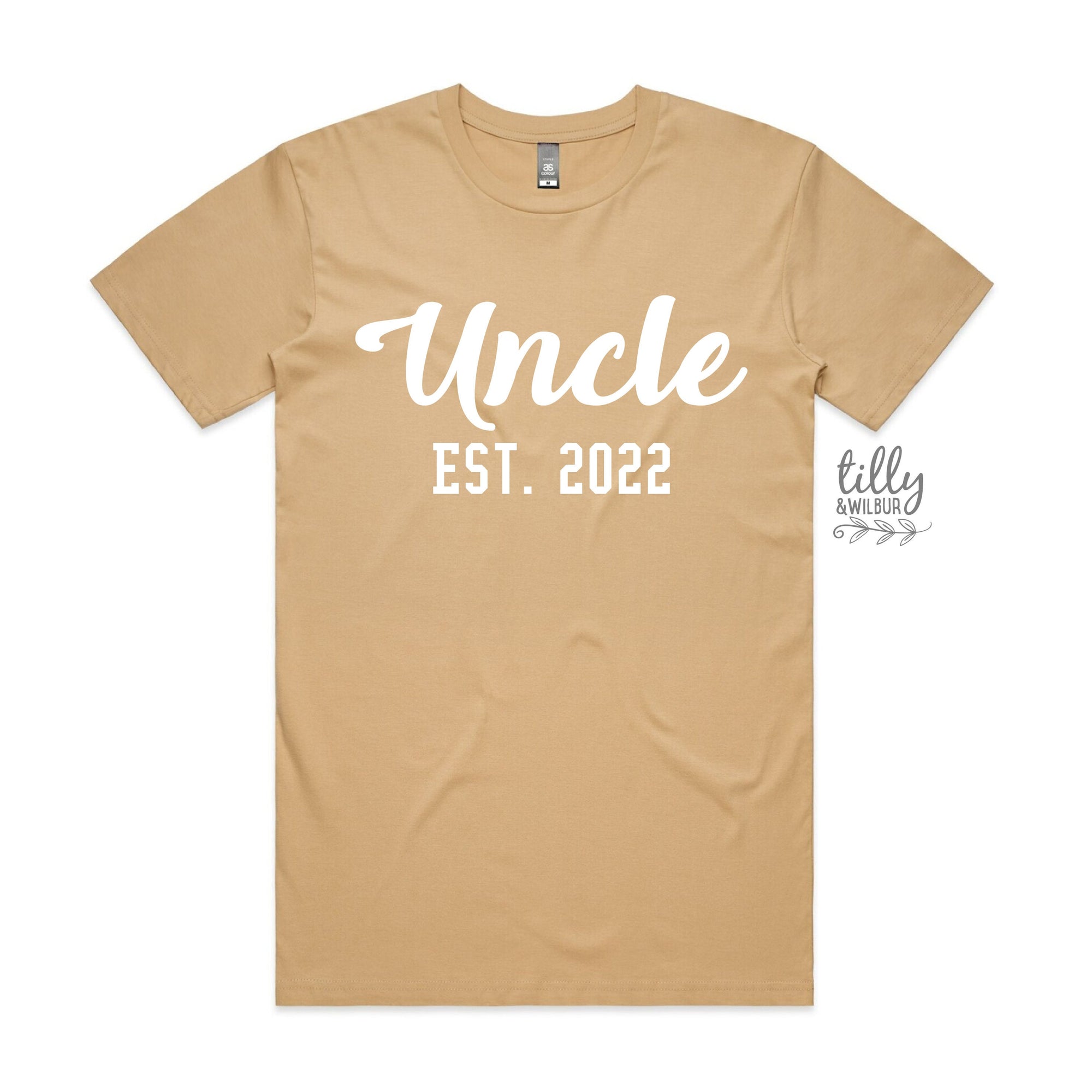 Uncle T-Shirt, Uncle Est. T-Shirt, Personalised Pregnancy Announcement Shirt, I'm Going To Be An Uncle, Baby Shower Gift, Niece Nephew Gift