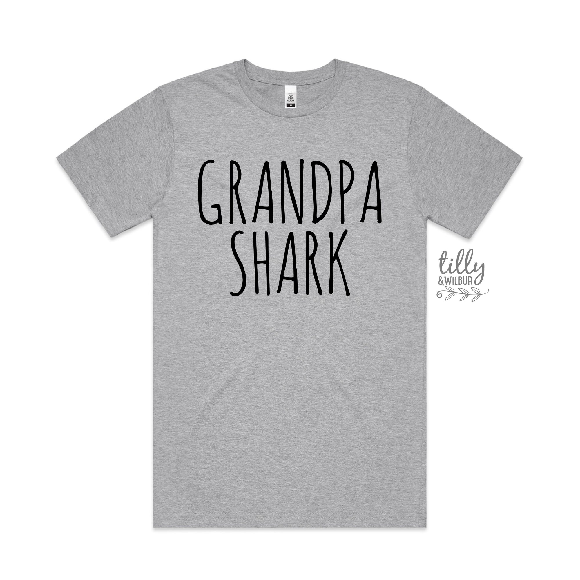Grandpa Shark, Daddy Shark Baby Shark Matching Shirts, Matching Dad Baby, Father Son, Father&#39;s Day Gift, Christmas Gift, Baby Shark Dance