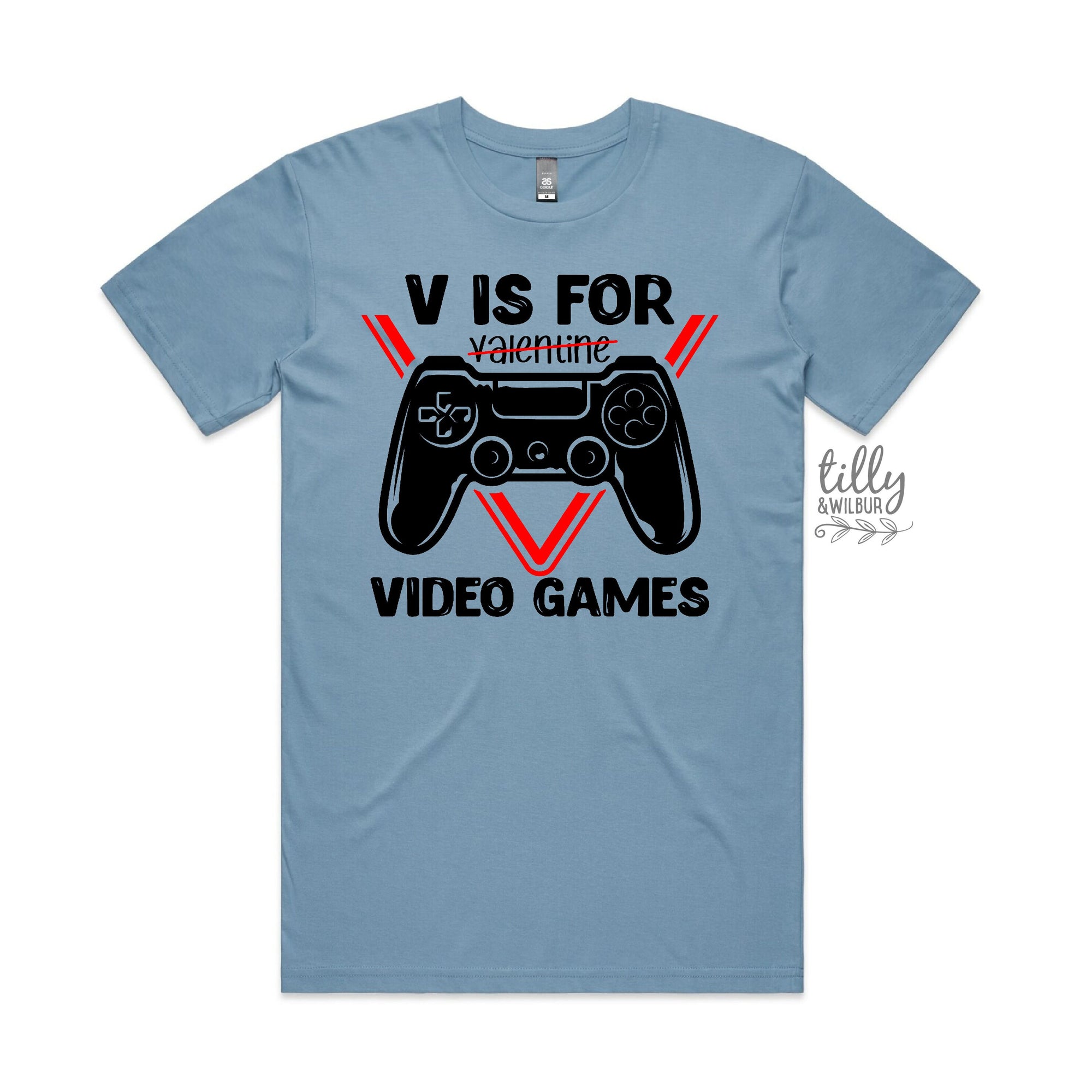 V Is For Video Games T-Shirt, V Is For Valentine's Day T-Shirt, Funny Valentine's Day T-Shirt, Funny Men's Valentine's Day T-Shirt, Gaming