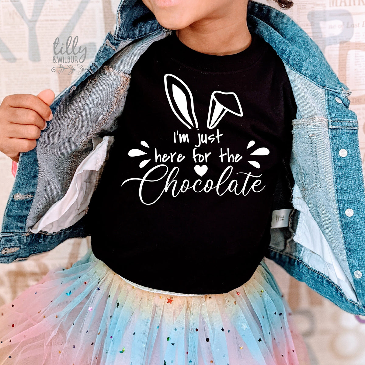 Easter T-Shirt, I&#39;m Just Here For The Chocolate T-Shirt, Easter Egg Hunt T-Shirt, Easter Gift, Chocolate Lover Easter T-Shirt, Funny Easter