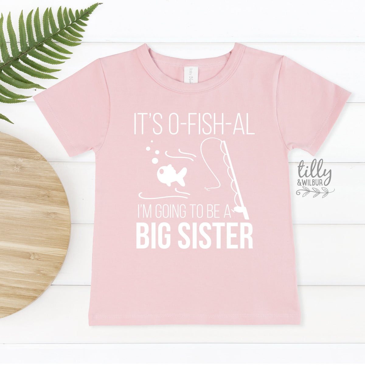 Big Sister T-Shirt, Big Sis T-Shirt, I&#39;m Going To Be A Big Sister, Pregnancy Announcement Shirt, Sister Gift, Sibling Shirt, Fishing Fish