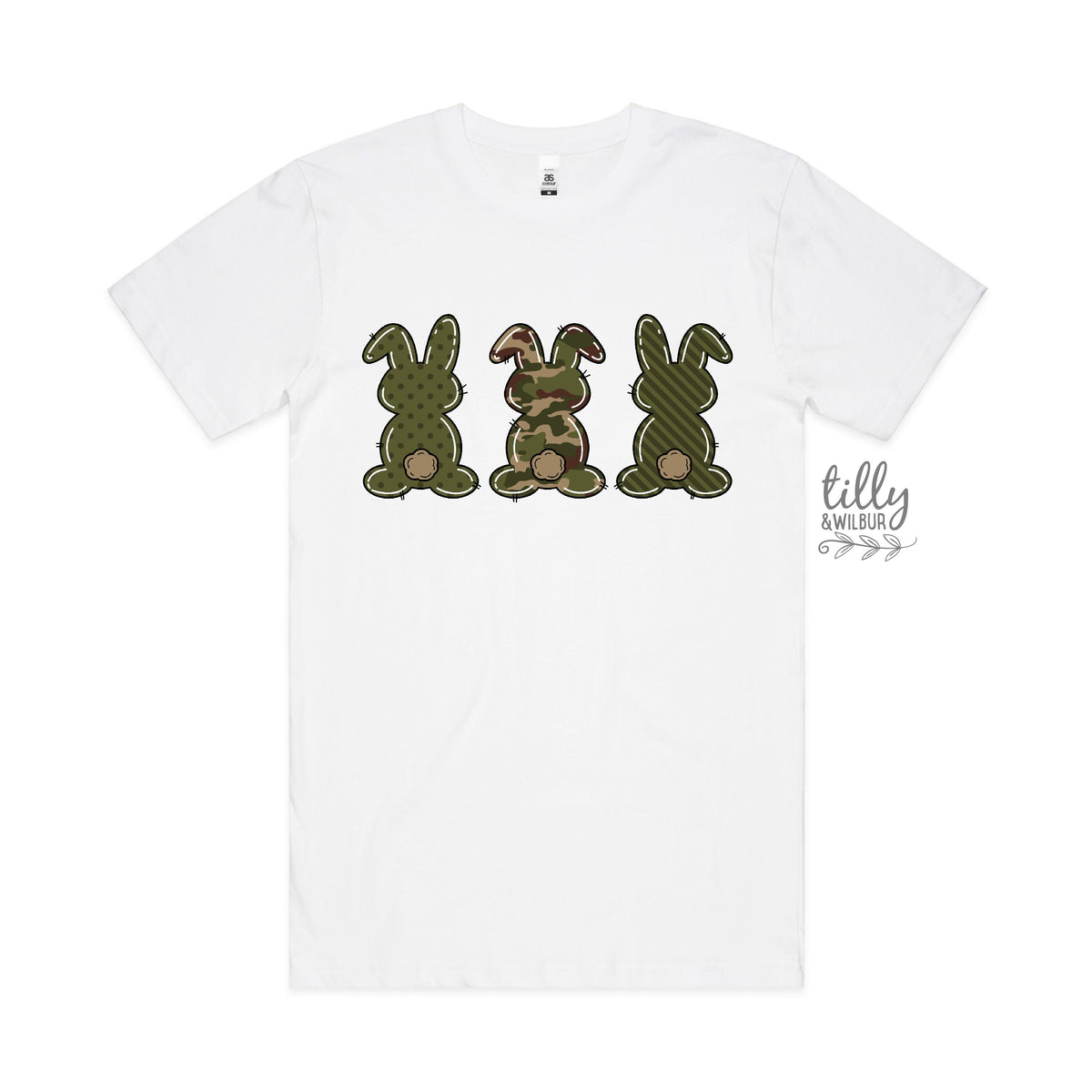 Easter T-Shirt, Men&#39;s Easter T-Shirt, Easter Egg Hunt T-Shirt, Men&#39;s Easter Gift, Men&#39;s Easter Outfit, Camo Bunny Rabbits, Camouflage Easter