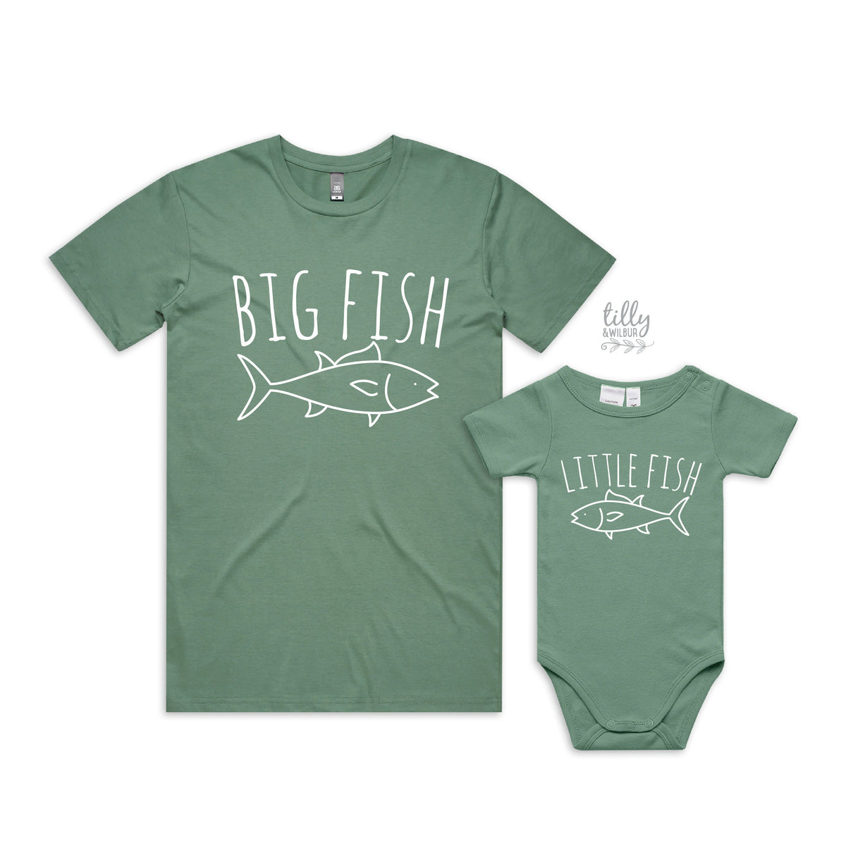 Big Fish Little Fish Father Son Matching Shirts, Big Fish Little Fish, Matching Dad And Baby, Matching Dad And Kid, Father&#39;s Day Gift, Daddy