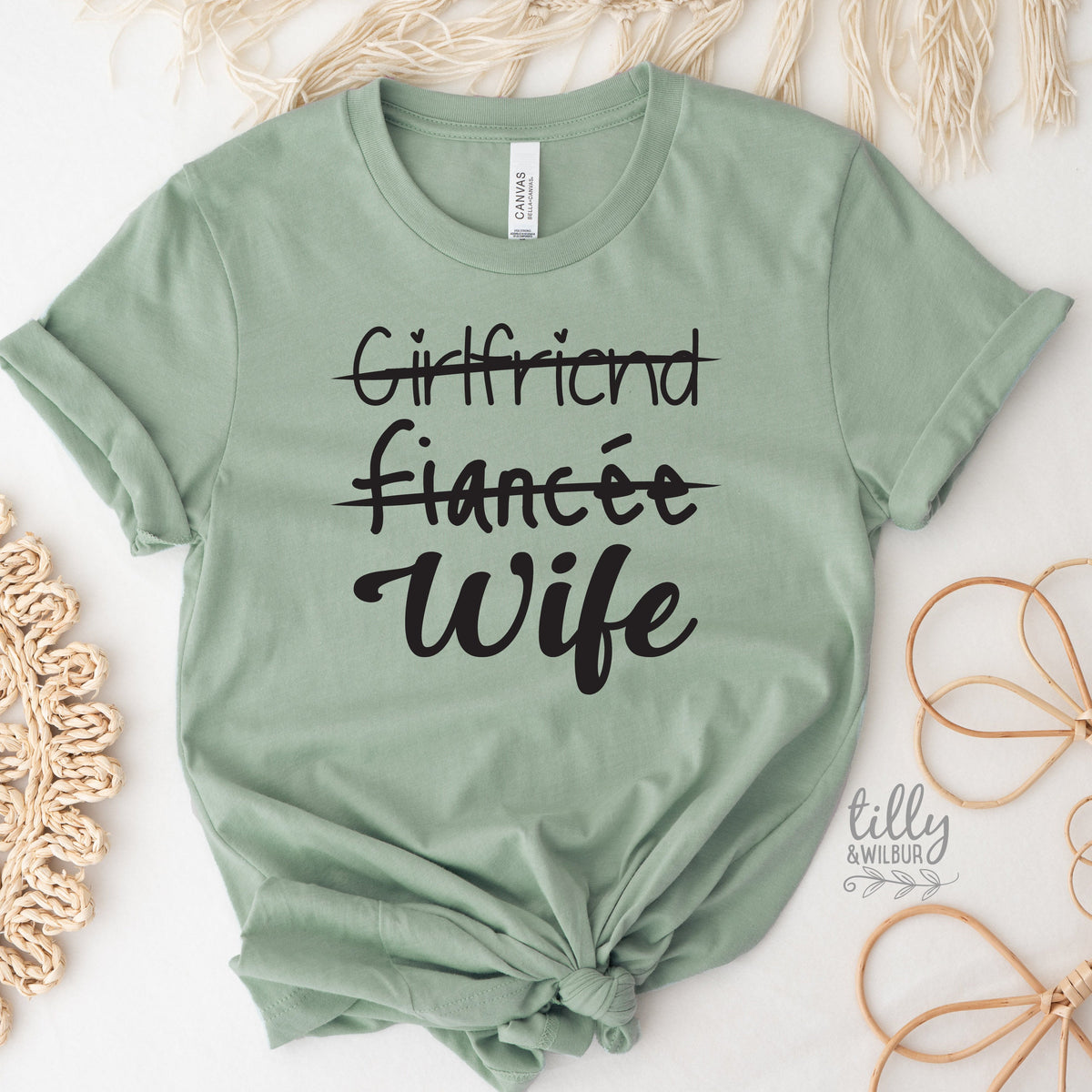 Girlfriend Fiancee Wife T-Shirt, Wedding T-Shirt, Bride T-Shirt, Wedding Gift, Engagement T-Shirt, Hens Party, Just Married, Wifey T-Shirt