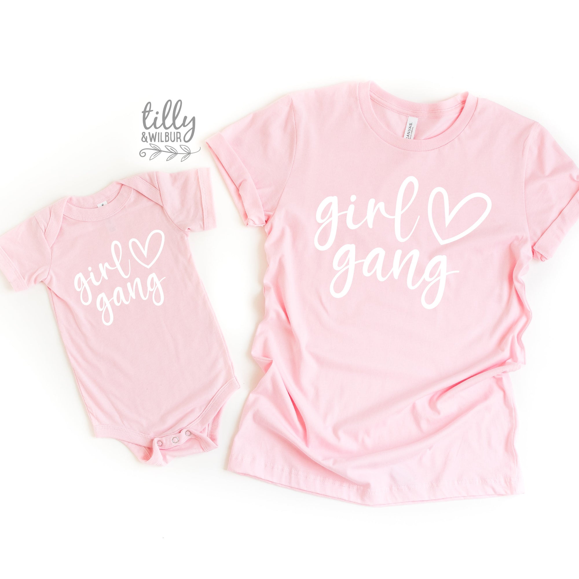Girl Gang T-Shirts, Matching Mummy And Me T-Shirts, Mother And Daughter Shirts, Mother's Day Gifts, Mum of Girls Shirts, Girl Mum Gifts