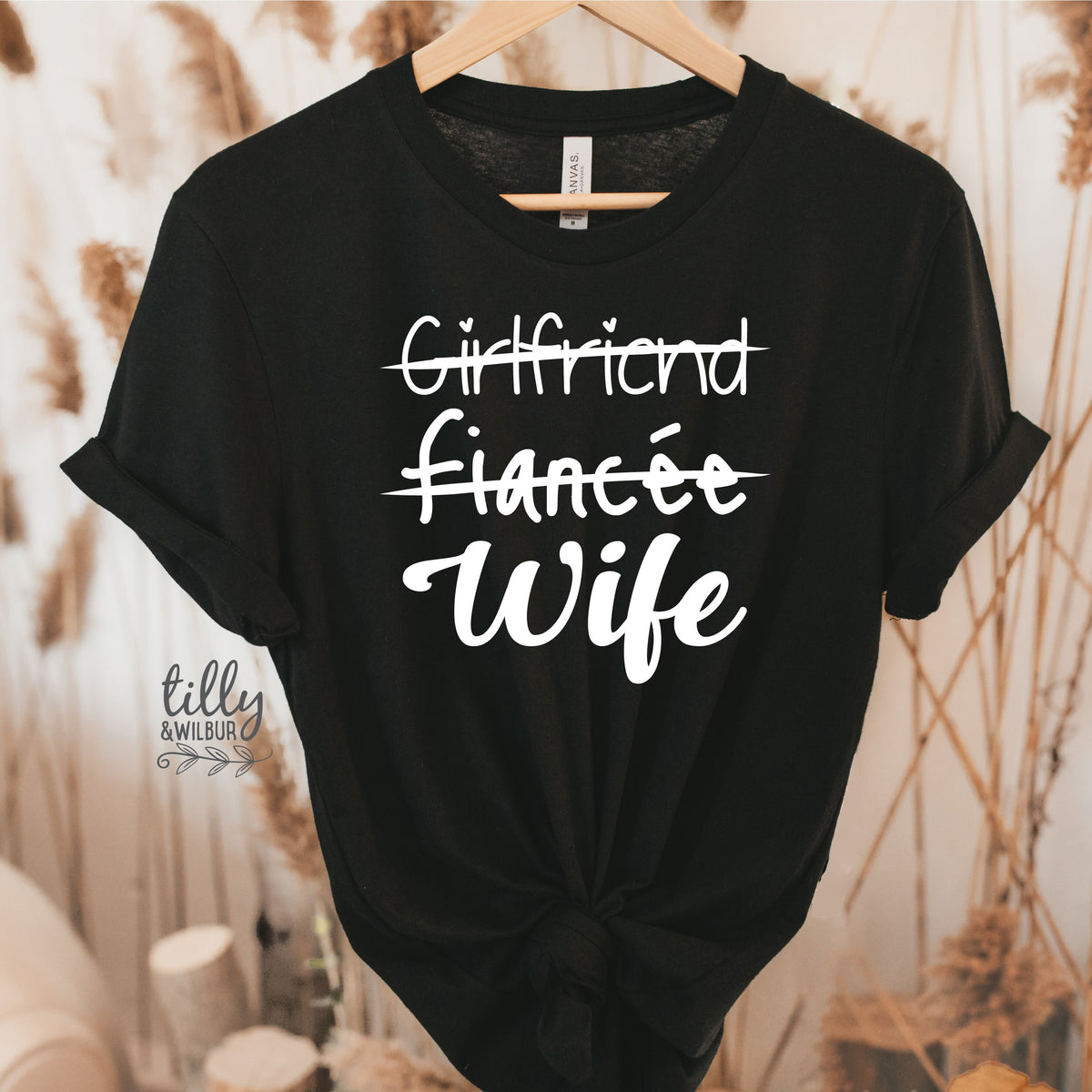 Girlfriend Fiancee Wife T-Shirt, Wedding T-Shirt, Bride T-Shirt, Wedding Gift, Engagement T-Shirt, Hens Party, Just Married, Wifey T-Shirt