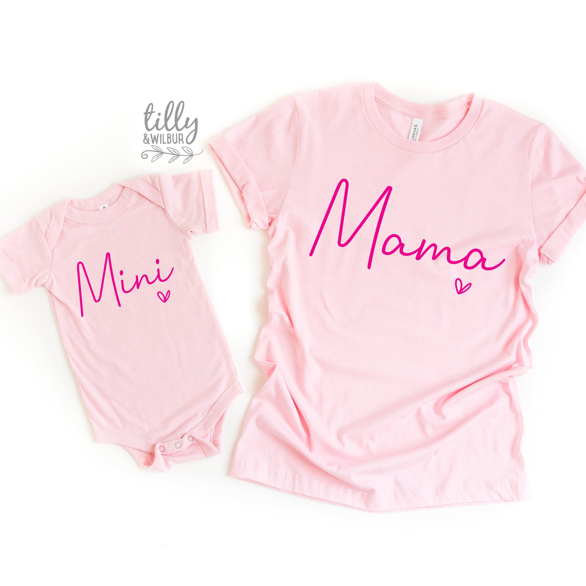 Mama &amp; Me, Mama T-Shirt, Mini Bodysuit, Mama And Mama&#39;s Mini Matching Outfits, Our First Mother&#39;s Day, Mother Daughter, Mommy And Me Gift