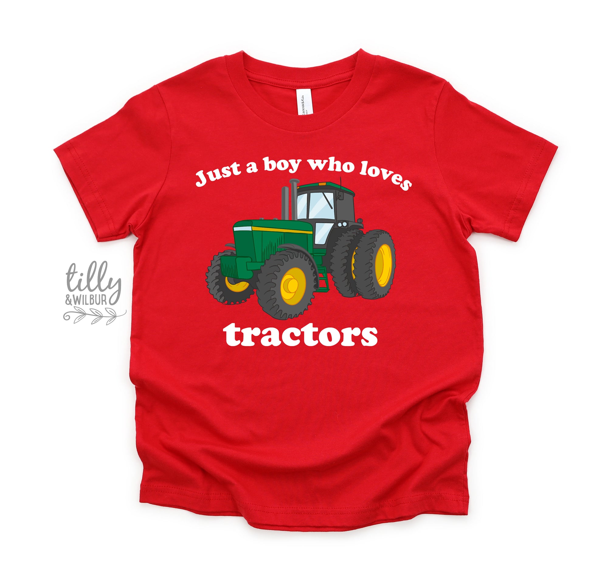 Tractor T-Shirt, Just a Boy Who Loves Tractors T-Shirt, Tractor Shirt, I Love Tractors T-Shirt, Farm Life, Tractor Lover Gift, Farmer Shirt