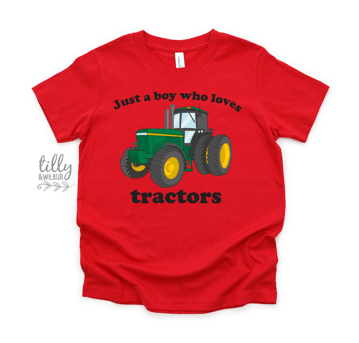 Tractor T-Shirt, Just a Boy Who Loves Tractors T-Shirt, Tractor Shirt, I Love Tractors T-Shirt, Farm Life, Tractor Lover Gift, Farmer Shirt