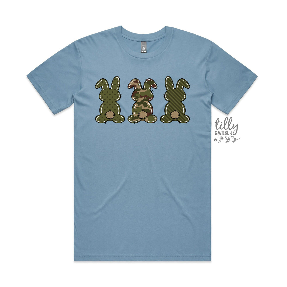 Easter T-Shirt, Men&#39;s Easter T-Shirt, Easter Egg Hunt T-Shirt, Men&#39;s Easter Gift, Men&#39;s Easter Outfit, Camo Bunny Rabbits, Camouflage Easter