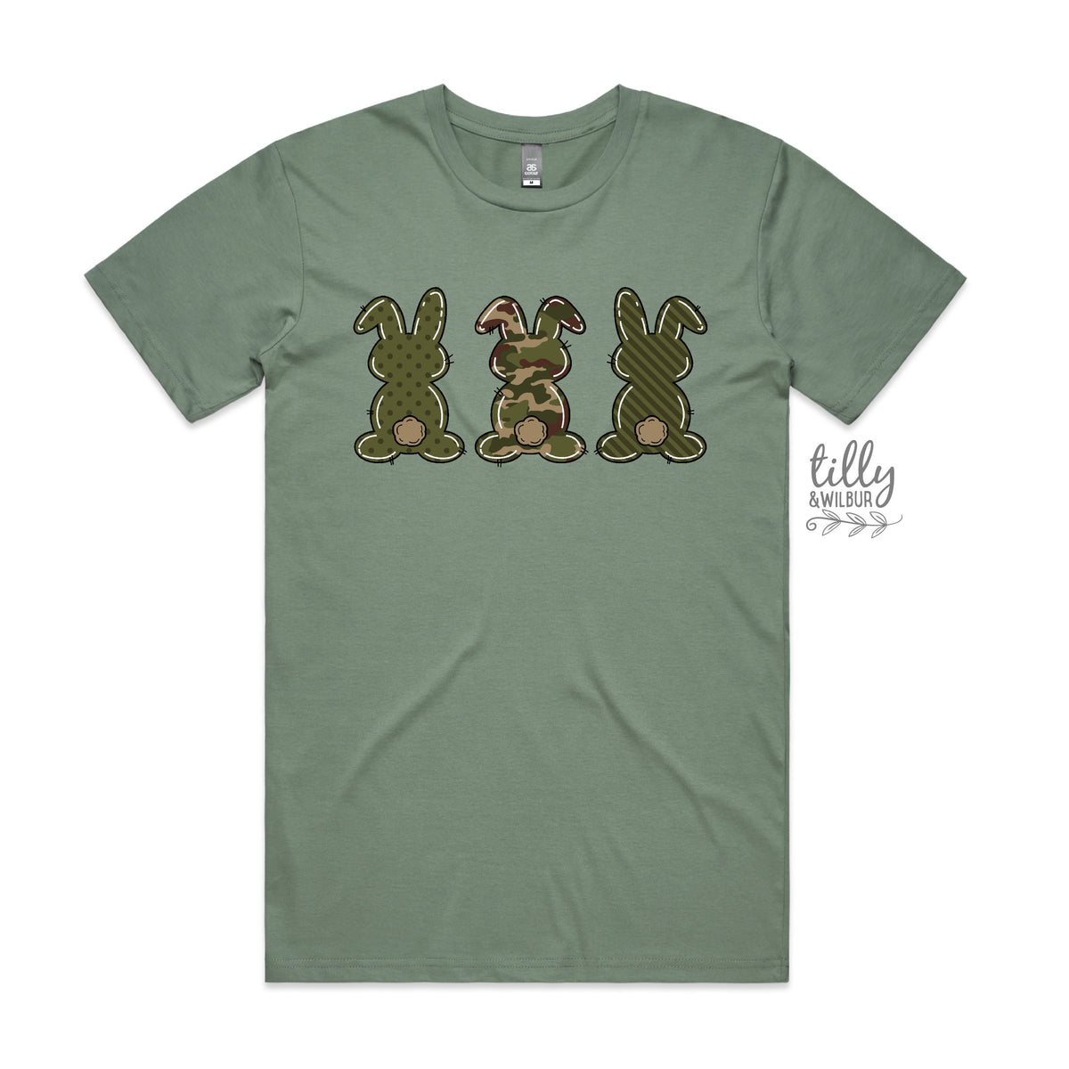 Easter T-Shirt, Men&#39;s Easter T-Shirt, Easter Egg Hunt T-Shirt, Men&#39;s Easter Gift, Men&#39;s Easter Outfit, Camo Bunny Rabbits, Camouflage Easter