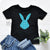 Easter T-Shirt, Bunny T-Shirt, Rabbit T-Shirt, Easter Shirt, Rabbit Shirt, Funny Easter Gift, Hip Hop Easter Clothing, Blue Patterned Bunny