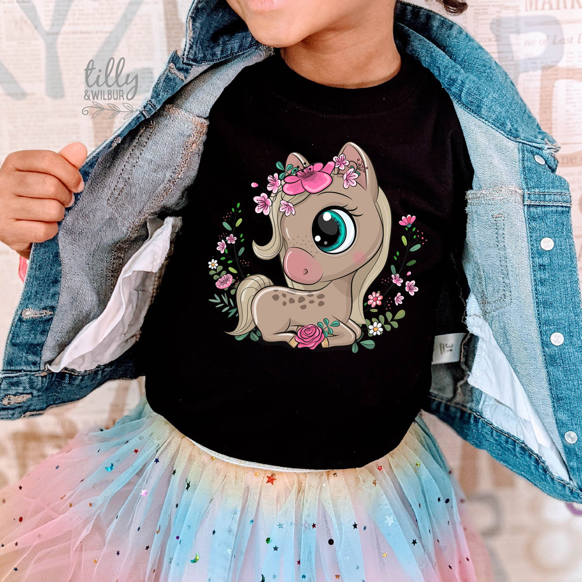 Horse T-Shirt, Girl&#39;s Horse T-Shirt, Equestrian Gift, Horse Riding T-Shirt, Just A Girl Who Loves Horses, Birthday Gift For Girl, Pony Club