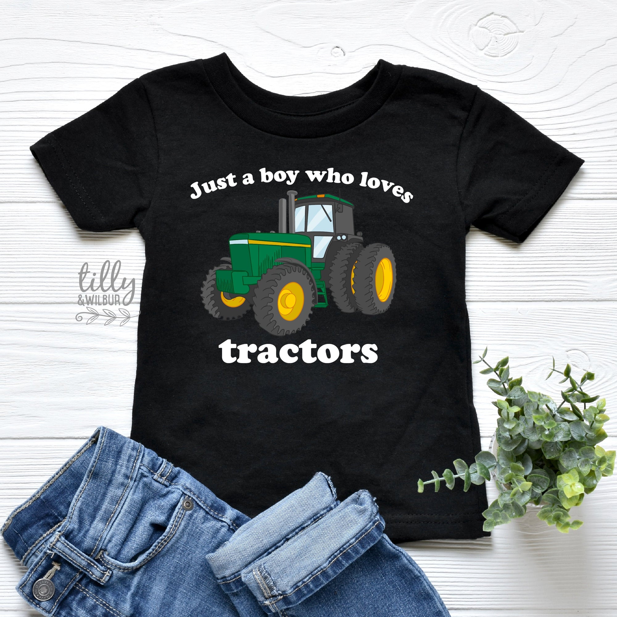 Tractor T-Shirt, Just a Boy Who Loves Tractors T-Shirt, Tractor Shirt, I Love Tractors T-Shirt, Farm Life, Tractor Lover Gift, Farmer Shirt