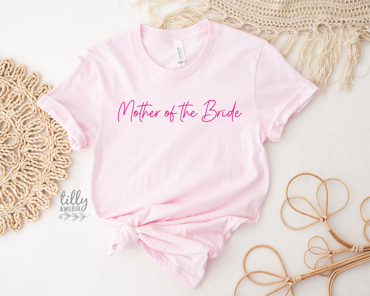 Mother Of The Bride T-Shirt, Bride Tribe T-Shirt, Bridesmaids T-Shirt, Matching Bridal Party Gifts, Wedding Gift, Hens Party Shirts, Groom