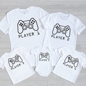 Player 1 Player 2, Father Son Matching Shirts, Matching Dad Baby, Twin Outfits, Sibling Set, Gaming, Father's Day Gift, Video Gift, Gamer