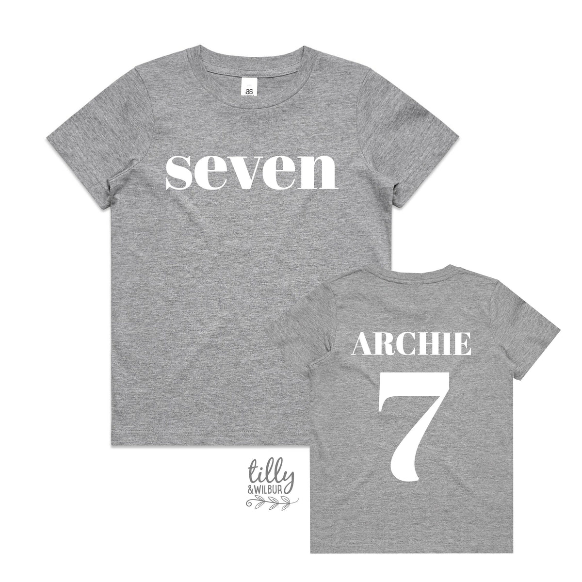 Seven T-Shirt, Seven Year Old Birthday T-Shirt, 7th Birthday Gift, Boy's 7th Birthday T-Shirt, I Am Seven, Birthday Boy,  Happy 7th Birthday