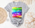Colour Chart T-Shirt, Pantone T-Shirt, Pantone Colour Chart Print, Designer T-Shirt, Rainbow Pantone Style T-Shirt, Graphic Artist T-Shirt