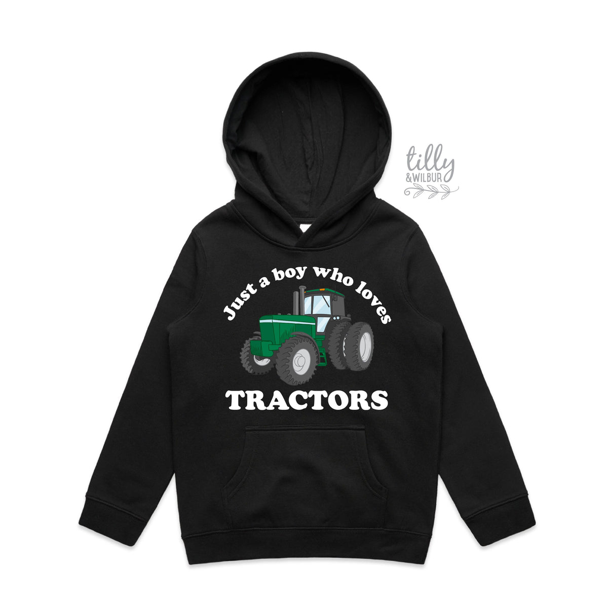 Just a Boy Who Loves Tractors Hoodie, Tractor Sweatshirt, I Love Tractors Jumper, Farm Life, Tractor Lover Gift, Tractor Shirt, Farmer Shirt