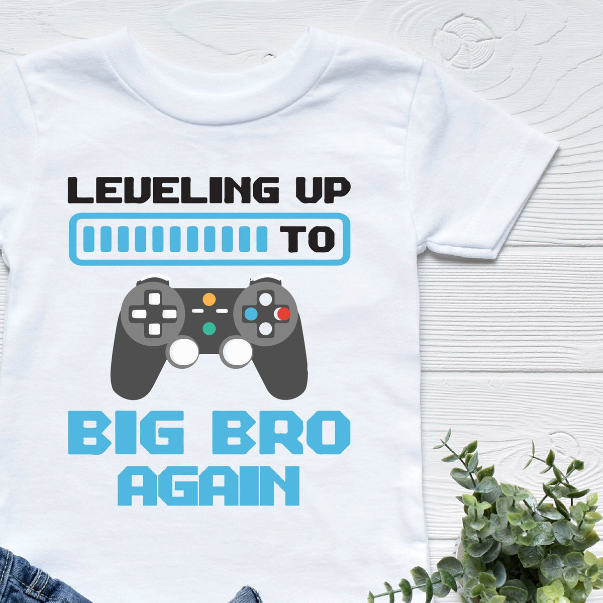 Leveling Up To Big Bro T-Shirt, Big Brother T-Shirt, Promoted To Big Brother Shirt, Pregnancy Announcement, I'm Going To Be A Big Brother