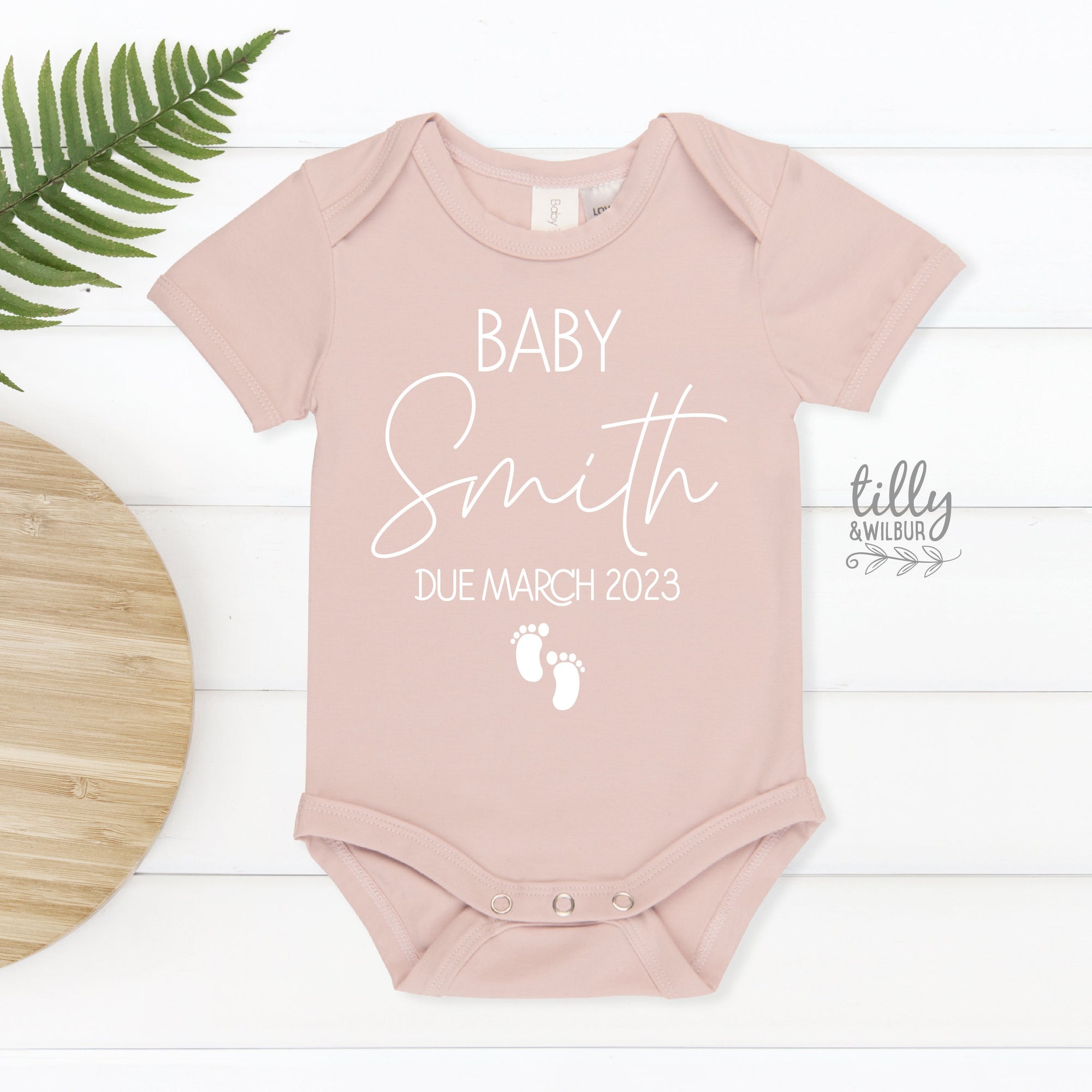 Pregnancy Announcement Baby Bodysuit, Baby Announcement Bodysuit, Custom Baby Romper, Custom Baby Bodysuit,  Personalised Reveal Outfit