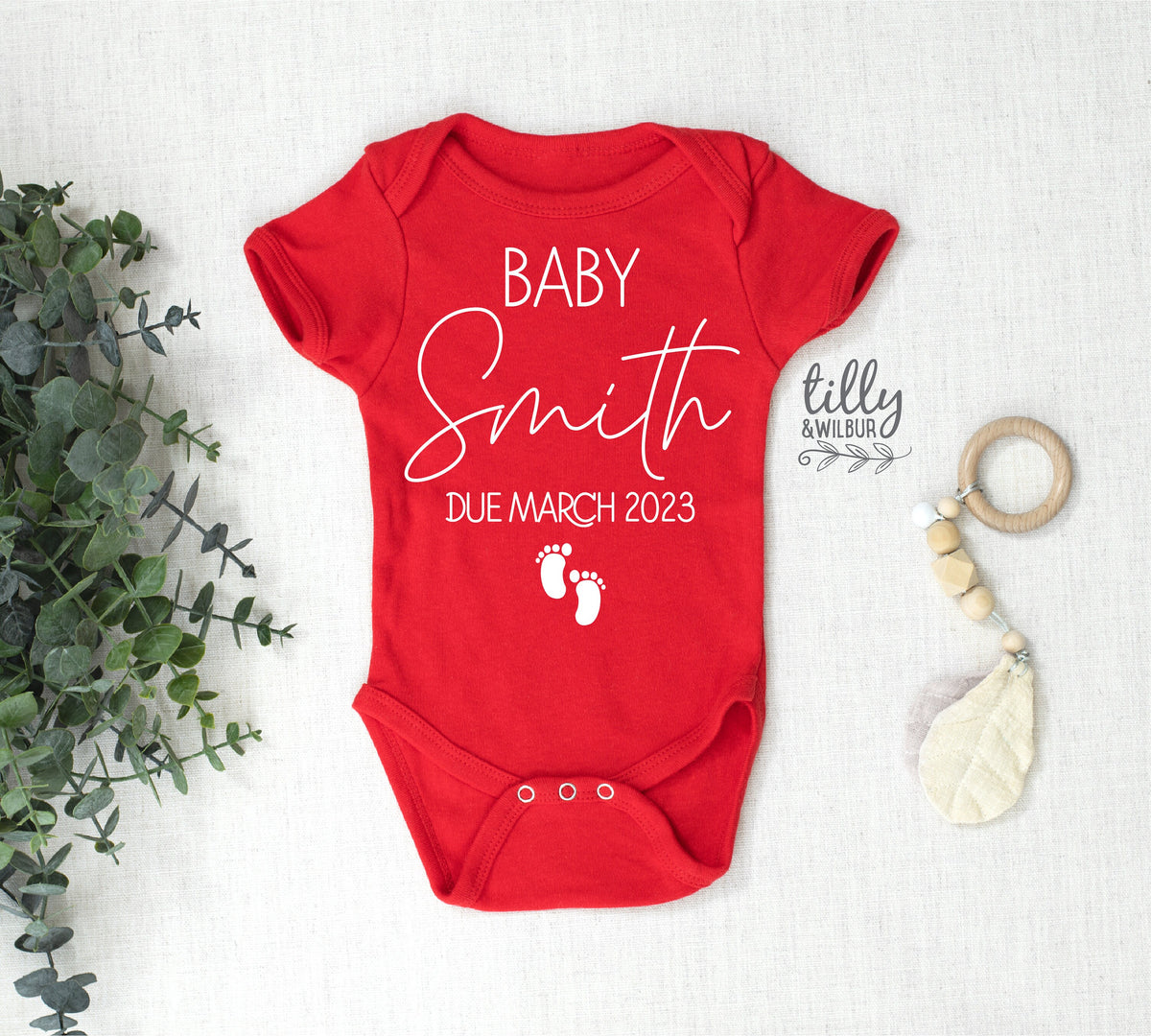 Pregnancy Announcement Baby Bodysuit, Baby Announcement Bodysuit, Custom Baby Romper, Custom Baby Bodysuit,  Personalised Reveal Outfit