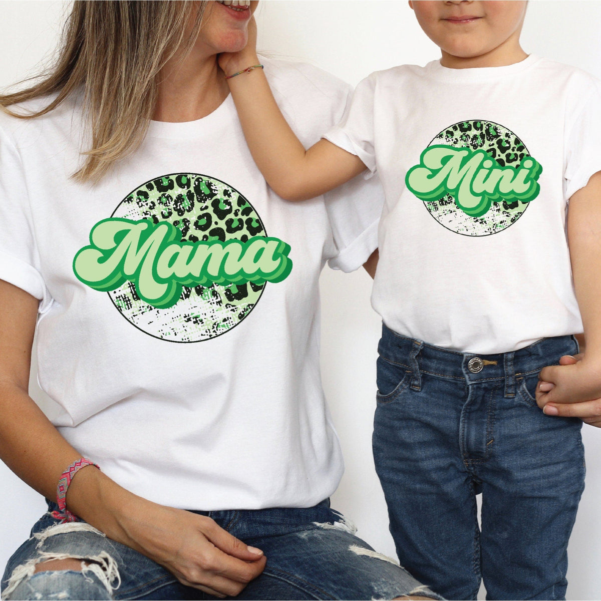 Mama &amp; Me, Mama T-Shirt, Mini Bodysuit, Mama And Mama&#39;s Mini Matching Outfits, Our First Mother&#39;s Day, Mother Daughter, Mother Son Gift